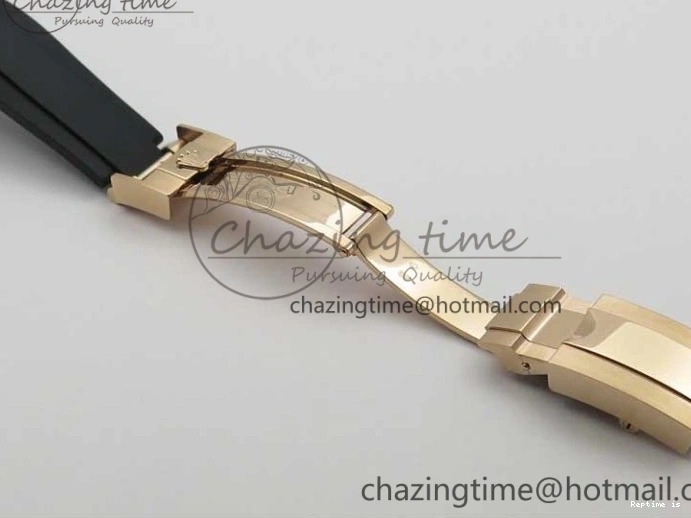 1224 Daytona 116515 Noob 1:1 Best Edition Chocolate Dial Lume Markers on Black Rubber Strap SA4130 (Free Extra Strap) V Stylish 2976